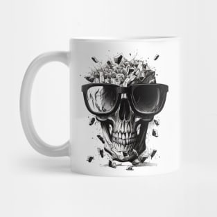 Skull with glasses Mug